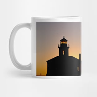 Lighthouse at Sunset. Mug